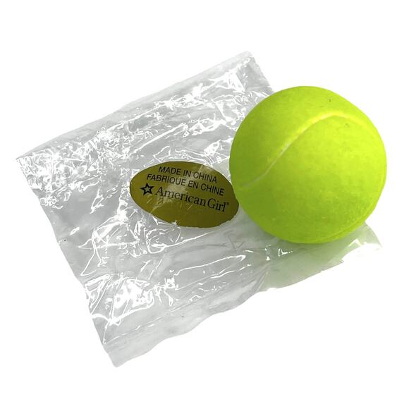 NEW American Girl Doll TENNIS BALL 1.5" Round Tennis Outfit Accessory Green Felt - Picture 1 of 4